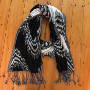 Anthropologie Scarf - Black and White